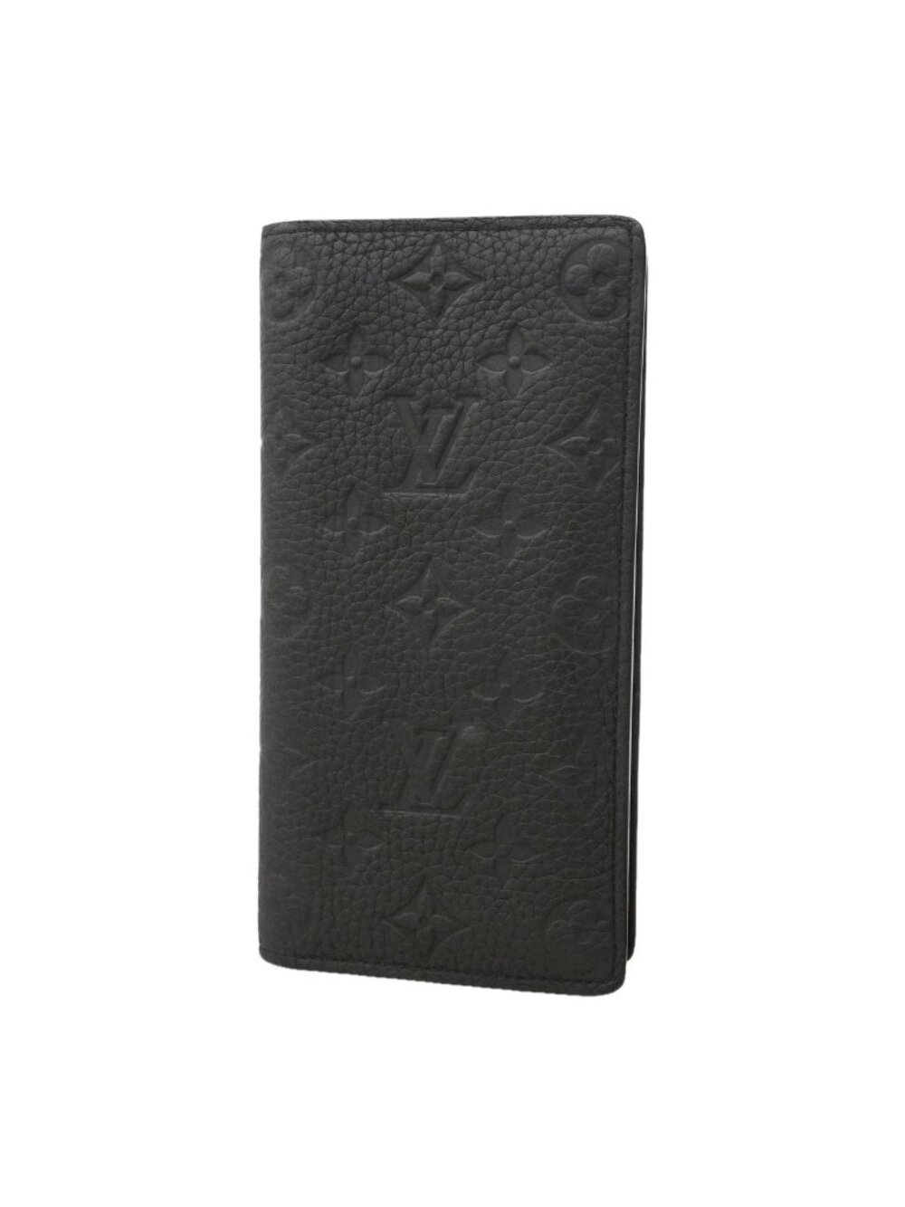 Louis Vuitton Wallet Monogram Taurillon Portefeuille Brazza Black